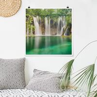 Klebefieber Poster Wasserfall Plitvicer Seen