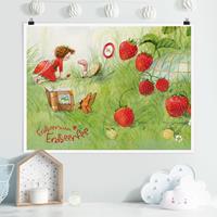 Klebefieber Poster Erdbeerinchen Erdbeerfee - Bei Wurm Zuhause