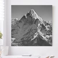 Klebefieber Leinwandbild Schwarz-Weiß Der Himalaya II