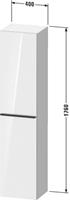 Duravit D-Neo hoge kast 40x36x176 cm, grafiet mat
