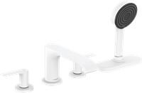 Hansgrohe - Vivenis - Wannenrandarmatur, 4-Loch-Installation, sBox, weiß matt 75444700