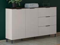 Mobistoxx Dressoir CALIFREE 2 deuren 3 lades kasjmier/walnoot