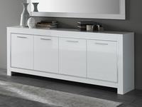 Mobistoxx Dressoir MADONNA 4 deuren hoogglans wit