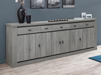 Mobistoxx Dressoir MADRAS 4 deuren 5 lades dark forest