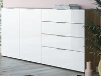 Mobistoxx Dressoir OAKLAIR 2 deuren en 4 lades navarra eik/wit