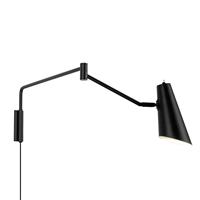 Dyberg Larsen Noa wandlamp met scharnier, zwart