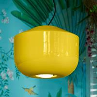 Ferroluce Hanglamp Bellota van keramiek, Ã 35 cm, geel