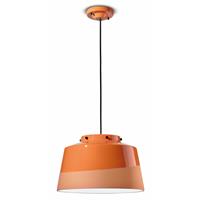 Ferroluce Hanglamp Quindim van keramiek, Ã 40 cm, oranje