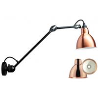 DCW Lampe Gras 304 L40 Round DW 3700677620774 Schwarz / Kupfer / Weiß