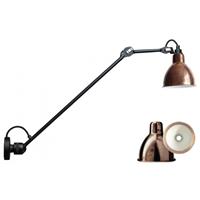 DCW Lampe Gras 304 L60 Round DW 3700677621115 Schwarz / Rohkupfer / Weiß