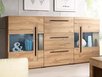 Mobistoxx Dressoir TULIO 2 deuren 3 lades grandson oak met led