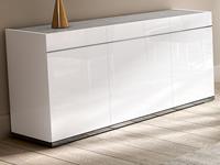 Mobistoxx Dressoir MIRAS 3 deuren hoogglans wit/beton