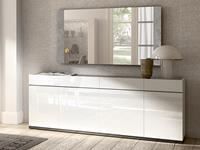 Mobistoxx Dressoir MIRAS 4 deuren hoogglans wit/beton