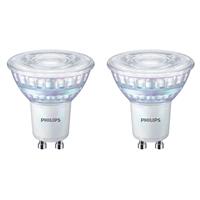 Philips Lampen LED GU10 4.0W 230Lm (2er Set) PH 929002065518 Silber