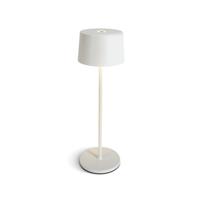 ONE Light Portable Trendy Light - buiten tafellamp - oplaadbaar via USB-kabel - Ø 11 x 35 cm - 3,3W dimbare LED incl. - IP65 - wit