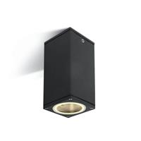 ONE Light GU10 Dark Light Outdoor - buiten plafondverlichting - 6,2 x 6,2 x 13,5 cm - IP54 - antraciet