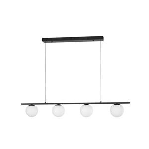 Nova Luce LED Pendelleuchte Joline in Schwarz-matt und Weiß 4x 8W 2060lm