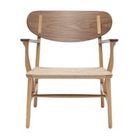 Carl Hansen CH22 Loungestoel Eiken Walnoot Gelakt