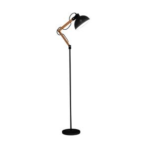 Nova Luce Mutanti - staanlamp - 170 cm - zwart en bruin