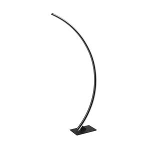 Nova Luce Breton - staanlamp - 56 x 20 x 150 cm - 40W dimbare LED incl. - zand zwart