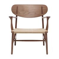 Carl Hansen CH22 Loungestoel Walnoot Gelakt