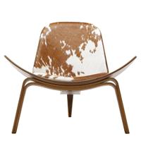 Carl Hansen & Søn CH07 Shell Chair - Walnoot / Leder