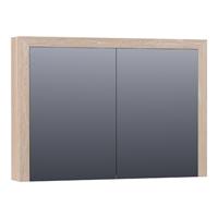 Saniclass Natural Wood spiegelkast 100x15x70cm White Oak Massief Eiken 70481WOG