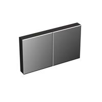 Forzalaqua Uni spiegelkast 120x12,5x68,5cm 2 deuren 2x spiegel eiken black oiled 8070370