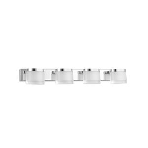 Nova Luce Sabia - spiegellamp - 51 x 9,8 x 7,5 cm - 20W LED incl. - IP44 - chroom