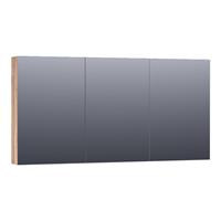 Saniclass Plain Spiegelkast 139x70x15cm 3 deuren MFC Almond SK-PL140AL
