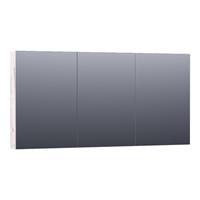 Saniclass Plain Spiegelkast 139x70x15cm 3 deuren MFC Birch SK-PL140BR
