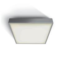 ONE Light LED Plafo Outdoor Square - buiten plafondverlichting - 40 x 40 x 8,3 cm - 30W LED incl. - IP65 - grijs