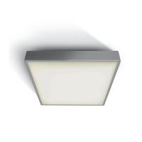 ONE Light LED Plafo Outdoor Square - buiten plafondverlichting - 22,1 x 22,1 x 5,7 cm - 16W LED incl. - IP65 - grijs