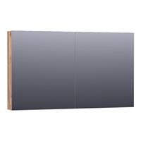 Saniclass Plain Spiegelkast 119x70x15cm 2 deuren MFC Almond SK-PL120AL