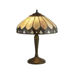 Searchlight Tafellamp Pearl in Tiffany-stijl, hoogte 53 cm
