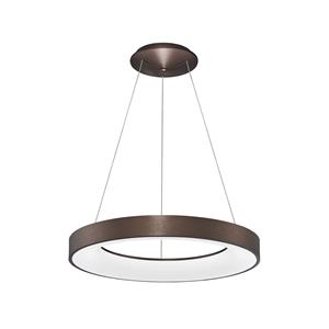 Novaluce - Nova Luce Rando led Thin Hängelampe ø 60cm Acryl Braun