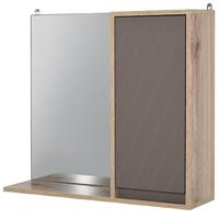 HOMCOM spiegelkast hangkast wandkast badkamerkast multifunctionele kast