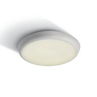 ONE Light LED Slim Plafo Range Round - buiten plafondverlichting - Ø 25 x 5 cm - 12W LED incl. - IP54 - wit - warm witte lichtkleur