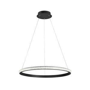 Nova Luce LED Pendelleuchte Nager in Schwarz-matt 29W 1684lm