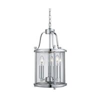 Searchlight Victorian Lanterns - 3 Licht Deckenlaterne Anhänger Chrom, Glas Drei, E14
