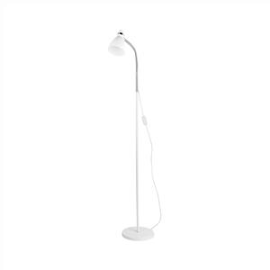 Nova Luce Garrie - staanlamp - 140 cm - wit en chroom