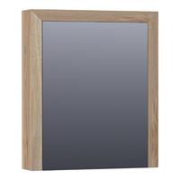 Saniclass Natural Wood spiegelkast 60x15x70cm verlichting geintegreerd rechthoek Vintage Oak Massief Eiken 70451RVOG