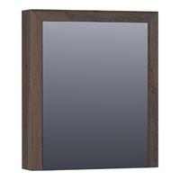 Saniclass Natural Wood spiegelkast 60x15x70cm Black Oak Massief Eiken 70451LBOG