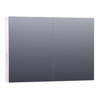 Saniclass Plain Spiegelkast 99x70x15cm 2 deuren MFC Birch SK-PL100BR