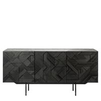 Ethnicraft Graphic Dressoir Zwart - b. 168 cm.