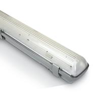 ONE Light IP65 Range For T8 LED Tubes - plafond/wandverlichting - 65,5 x 8 x 8 cm - IP65 - grijs