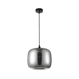 Nova Luce Pendelleuchte Savaz in Chrom und Schwarz E27 280 mm