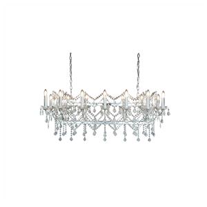 Florence - 14 Light Crystal Chandelier Chrome Finish, E14 - Searchlight