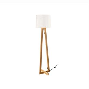 Nova Luce Alma - staanlamp - 164 cm - wit en bruin