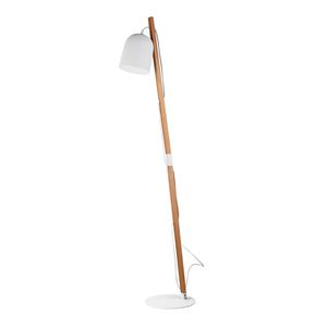 Nova Luce Mutanti - staanlamp - 160 cm - wit en bruin